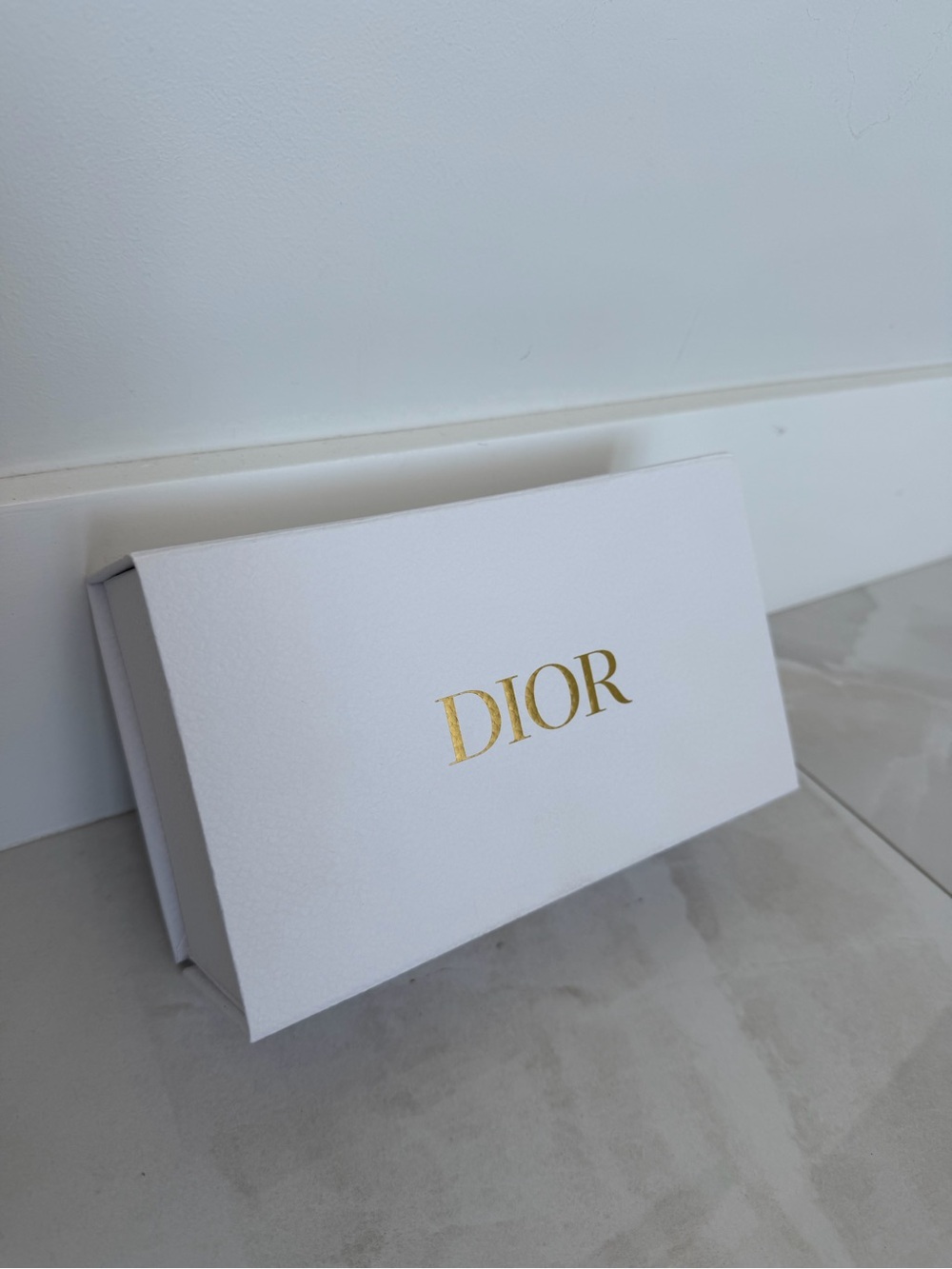 Dior Flap Gift Box with Gold Logo